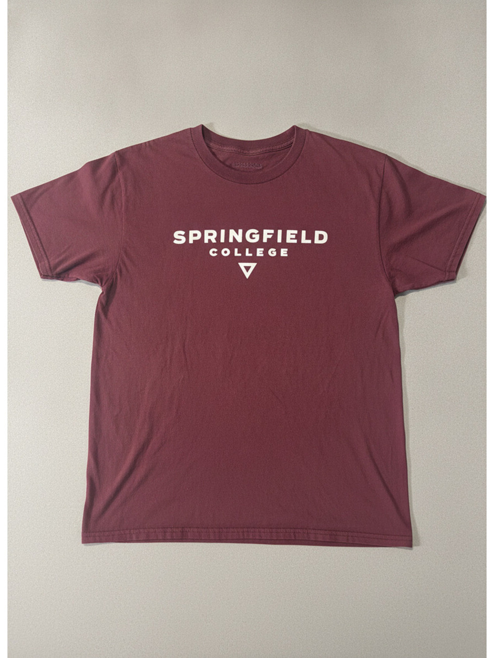 Gildan Men T-Shirt Springfield College Graphic Maroon Medium